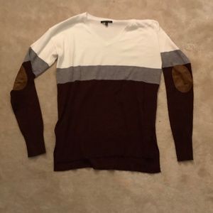 Cozy sweater with elbow pads